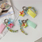 Keypus - Dolphin Flower Beaded Polka Dot Bag Charm