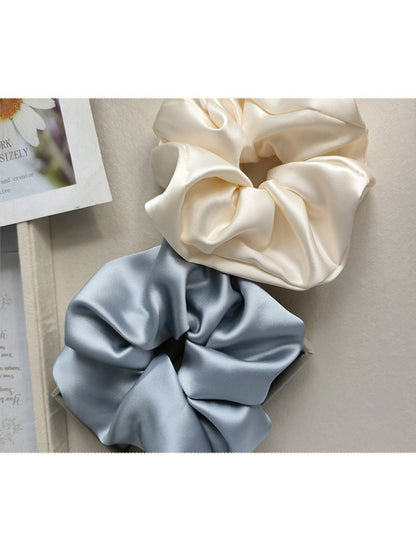 Gifty - Elegant Solid Color Satin Scrunchie