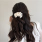Beau - Minimal Pleated Satin Finish Banana Clip