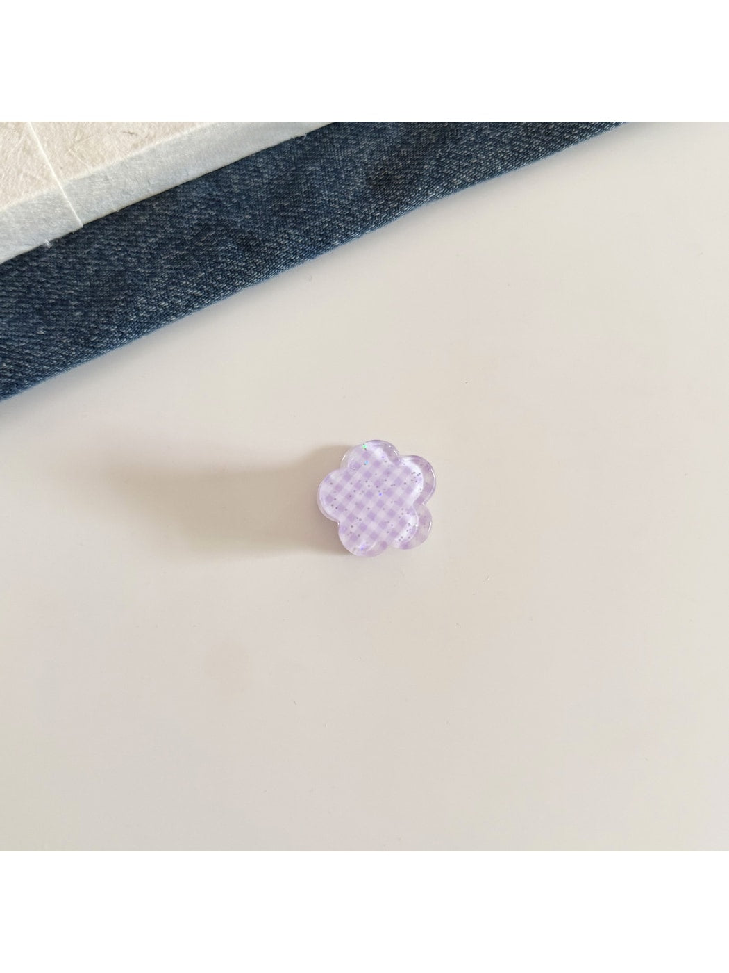 Beau - Floral Plaid and Polka Dot Mini Claw Clip