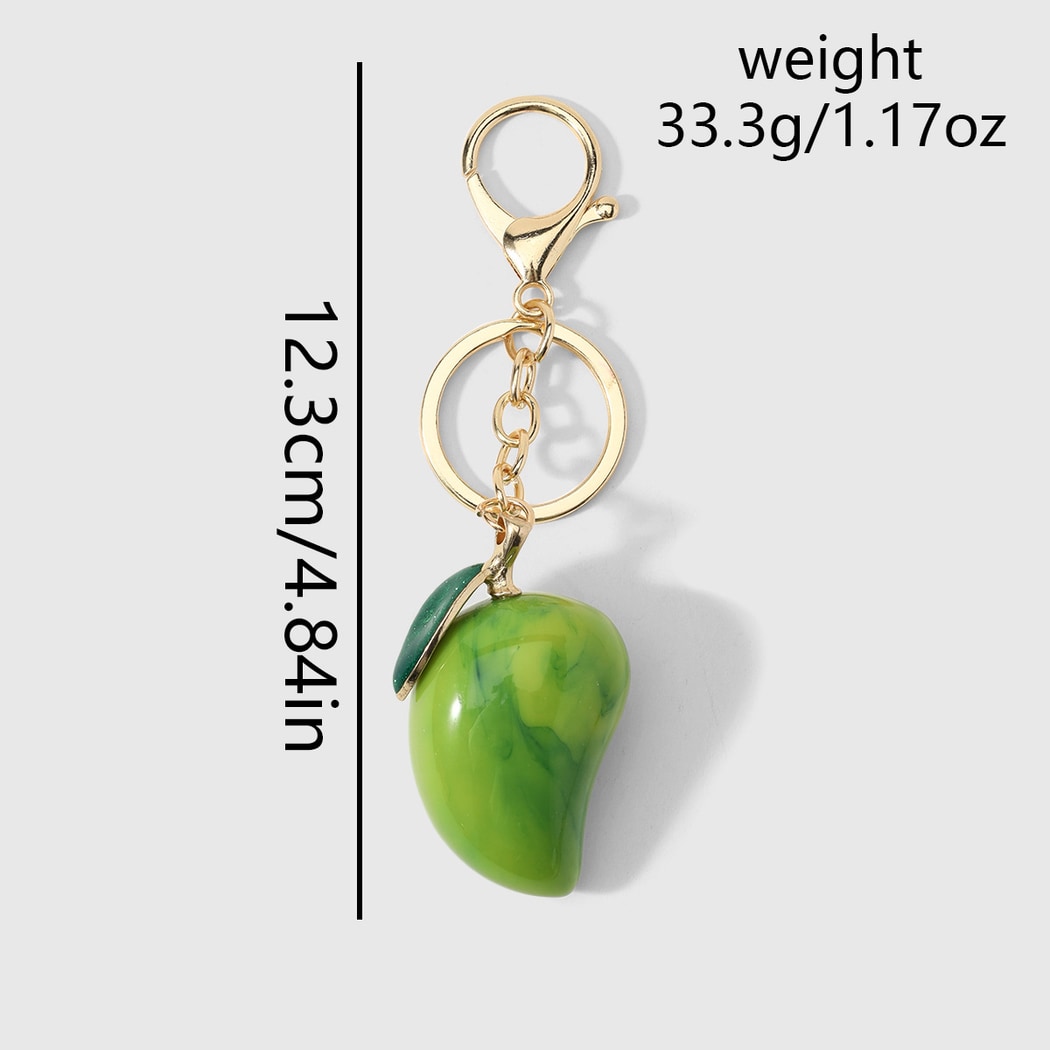 Keypus - Glossy Cute Fruit Pendant Keychain