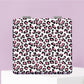 Mirroray - Pink Purple Leopard Print Square Compact Mirror