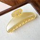 Beau - Large Bow Ring Detail Geometric PC Claw Clip