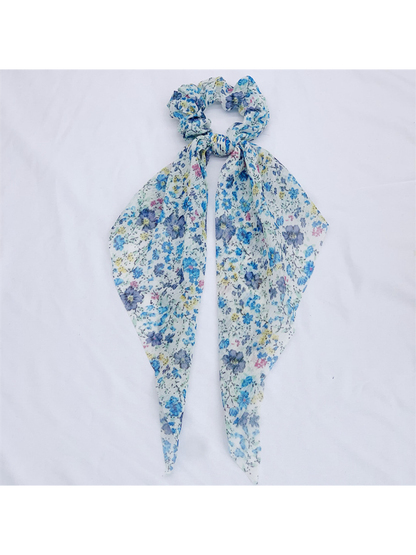 Gifty - Floral Long Tail High Stretch Scrunchie
