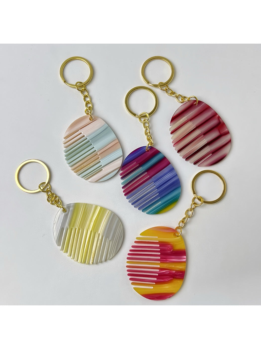 Keypus - Colorful Comb Keychain Charm