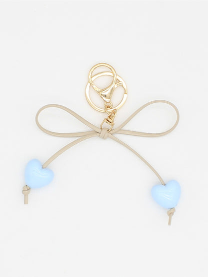 Keypus - Cute Heart Bow Keychain