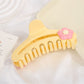 Beau - Sweet Floral Plastic Claw Clip