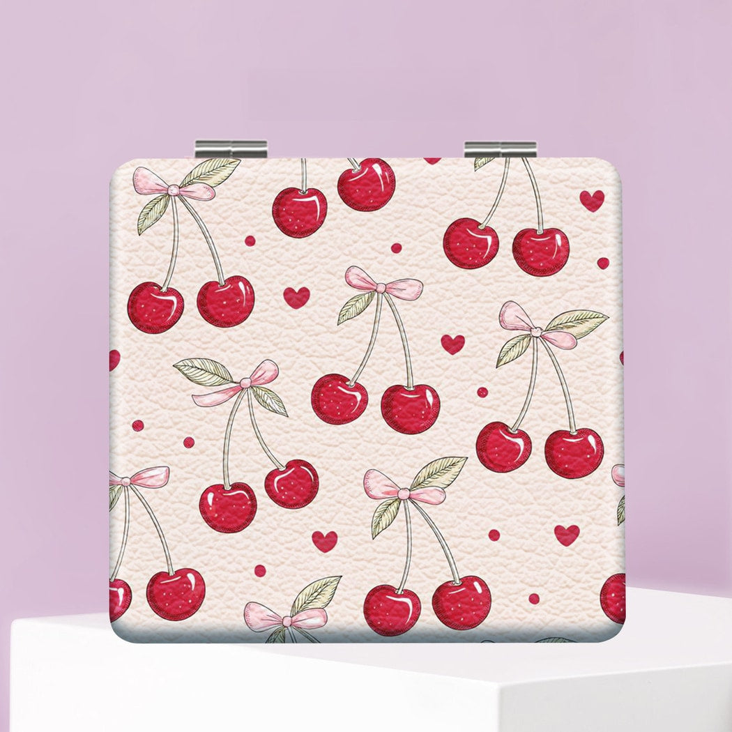 Mirroray - Compact Fruit Print Touch Up Makeup Mirror