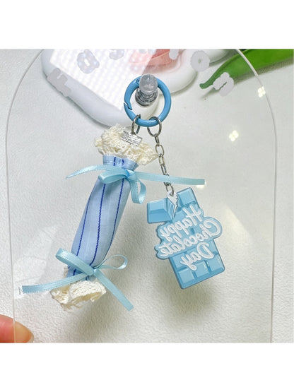 Keypus - Sweet Style Candy Wrapper Charm Ring Keychain