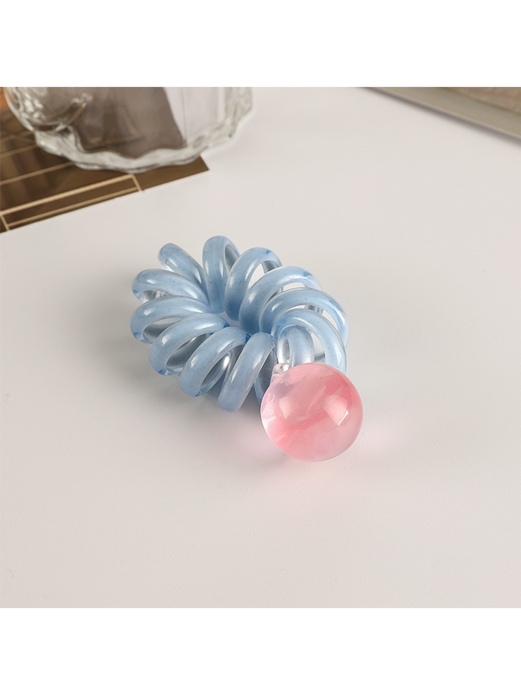 Gifty - Vintage Beaded Spiral Hair Tie
