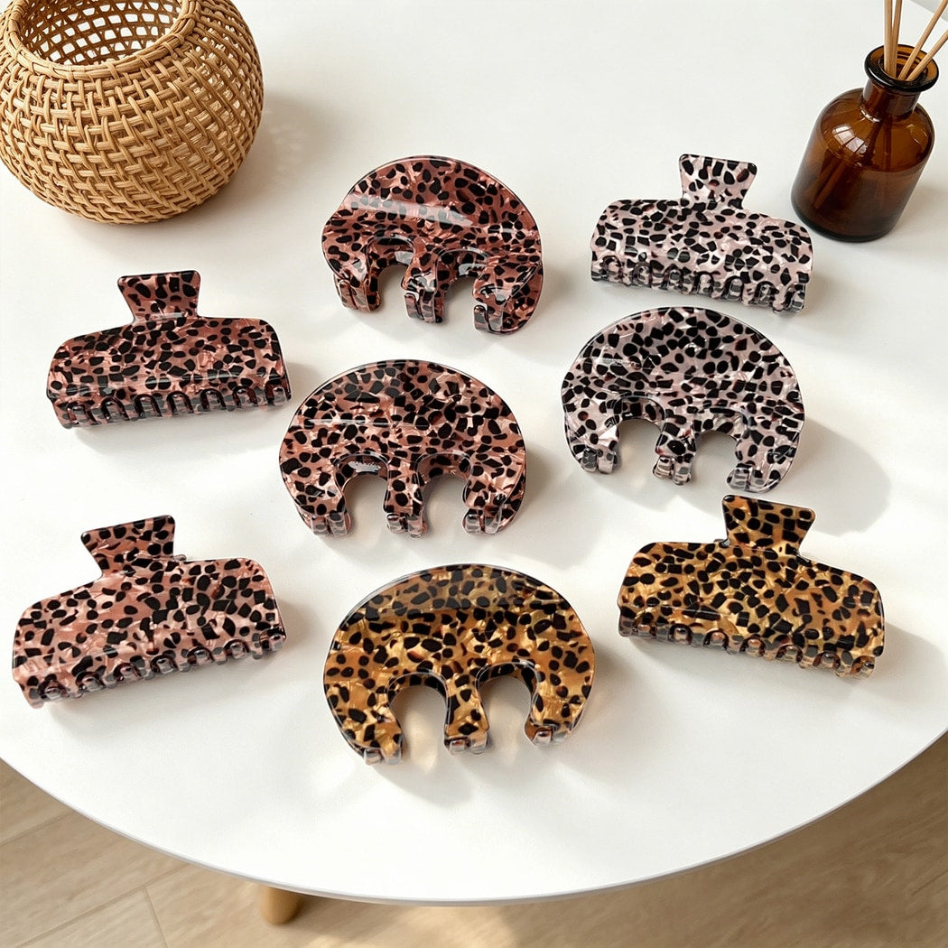 Beau - Elegant Style Leopard Print Claw Clip