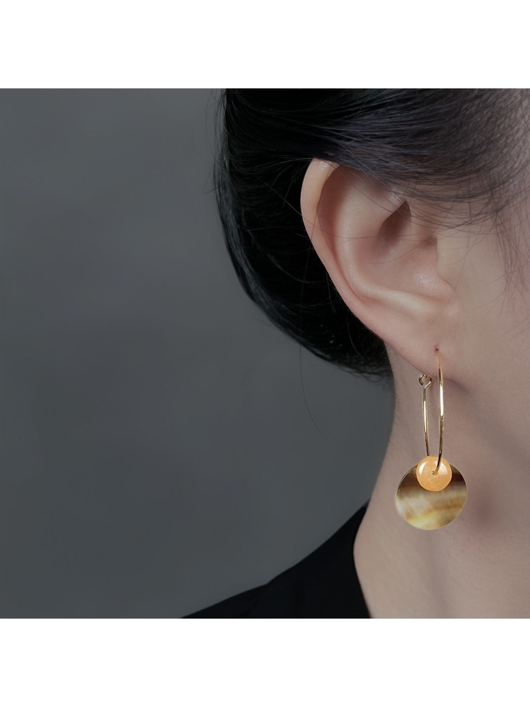 Earedge - Trendy Round Drop Earrings