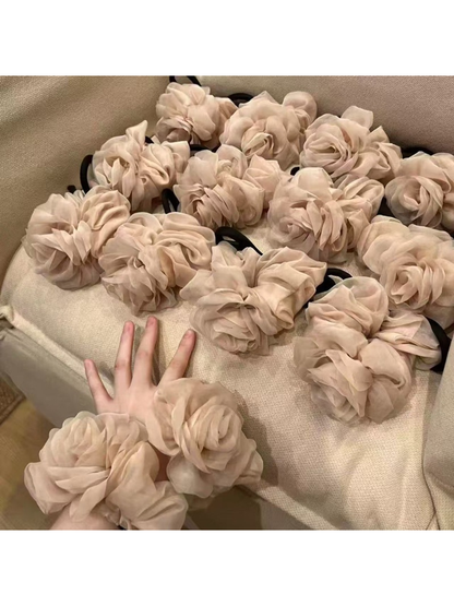 Gifty - Polyester Rose Shape Scrunchie