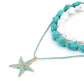 Nozari - Geometric Beaded Star Pendant Necklace