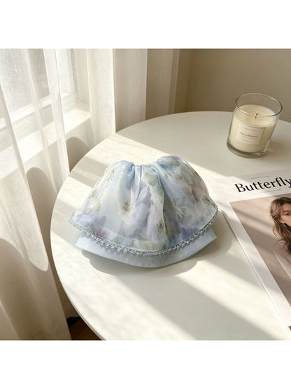 Beau - Soft Floral Skirt Shape Hair Claw Clip