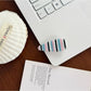 Beau - Sweet Style Striped Plastic Hair Claw Clip