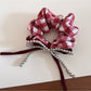 Gifty - Plaid Hair Ties with Lace Trim