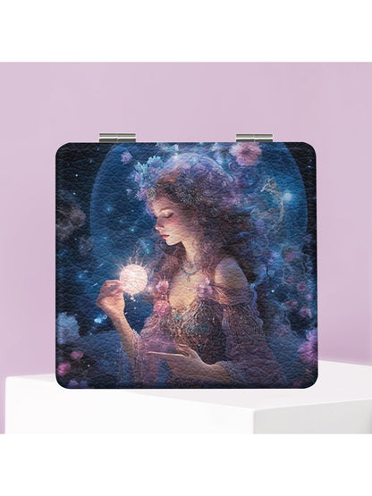 Mirroray - Foldable Beauty Print Portable Makeup Mirror