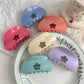 Beau - Floral Cutout Half-Round Acetate Fiber Claw Clip
