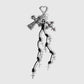 Keypus - Halloween Thorn Rose Skull Cross Keychain