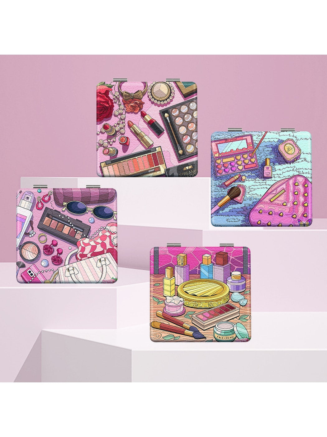 Mirroray - Cartoon Style Portable Folding Makeup Mirror