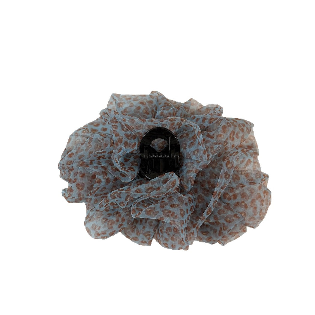 Beau - Retro Leopard Print Layered Hair Claw Clip