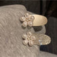 Beau - Floral Oval Duckbill Side Hair Clip