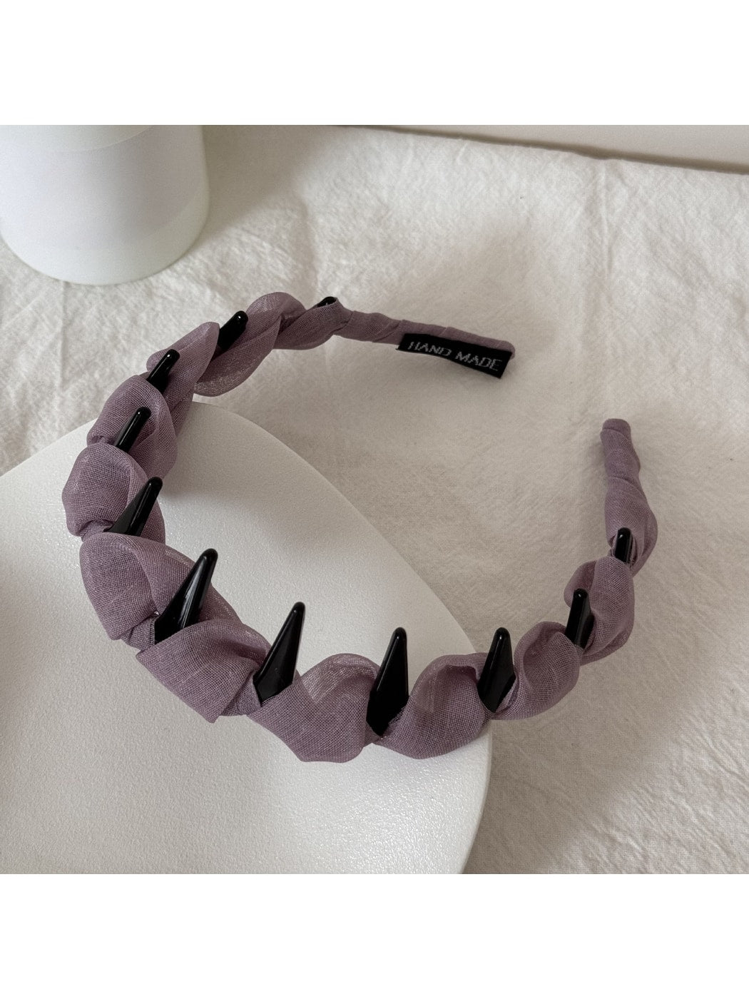 Gifty - Minimalist Polyester Toothed Wave Shape Headband