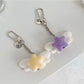 Keypus - Flocked Angel Wing Five-Point Star Keychain