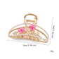 Beau - Sweet Floral Openwork Oval Claw Clip
