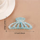 Beau - Colorful Openwork Half Round Claw Clip