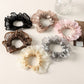 Gifty - Pleated Mesh Ruffled Edge Scrunchie