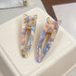 Beau - Glossy Printed Cat Detail Hair Clip Set