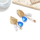 Earedge - Baroque Style Ocean Motif Dangle Earrings