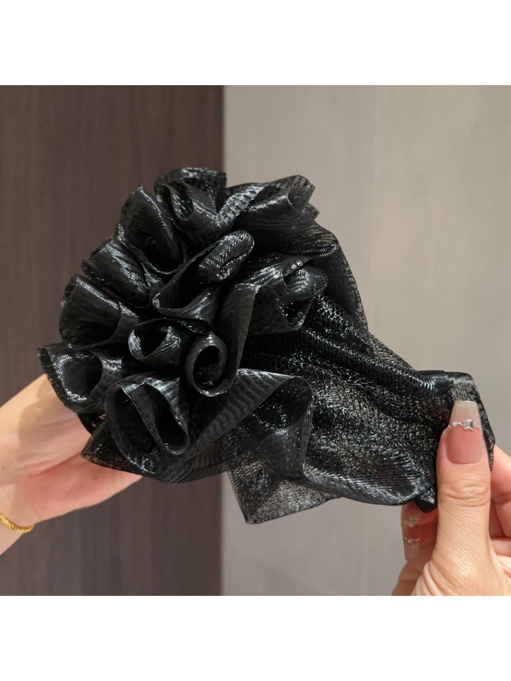Papo - Handbag Shaped Black Bath Pouf