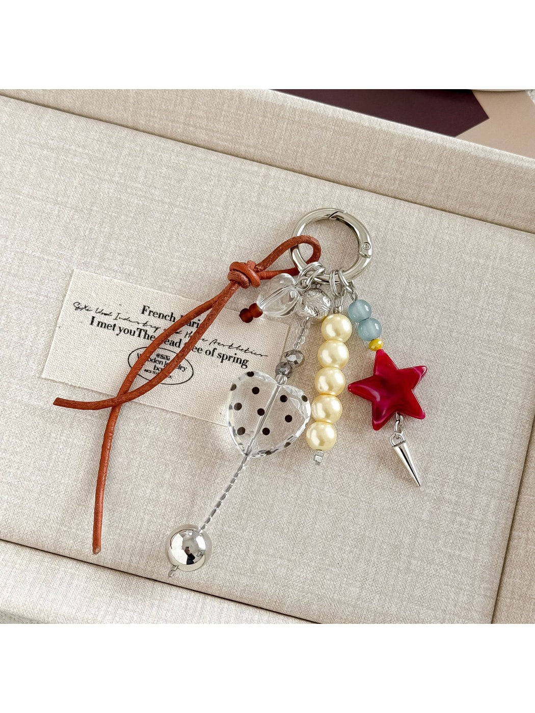 Keypus - Decorative Beaded Star Bag Charm Keychain