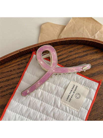 Beau - Wave Pattern Acetate Fiber Claw Clip