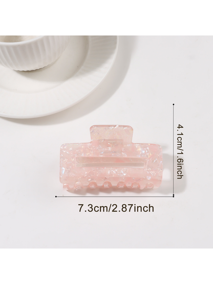 Beau - Irregular Openwork Rectangle Claw Clip