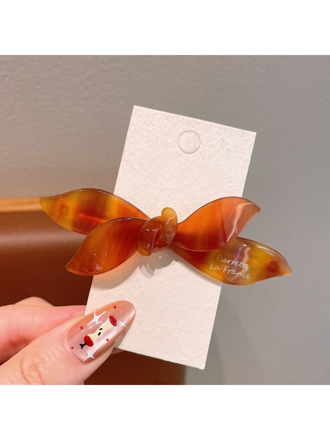 Beau - Acetate Fiber Butterfly Bow Spring Hair Clip
