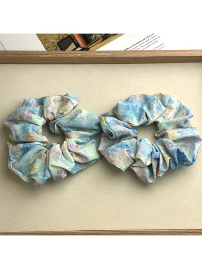 Gifty - Polyester Floral Print Scarf Scrunchie