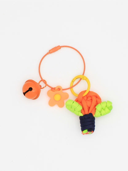 Keypus - Carrot Flower-Shaped Keychain