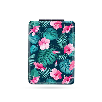 Mirroray - Portable PU Frame Printed Compact Makeup Mirror