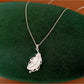 Nozari - Geometric Feather Accent Copper Pendant Necklace