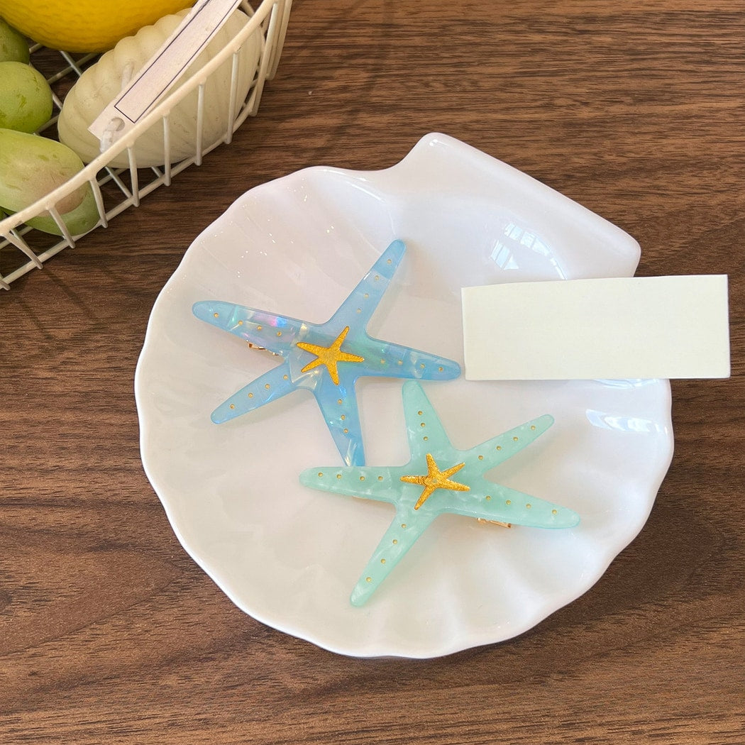 Beau - Cute Starfish Acrylic Hair Clip