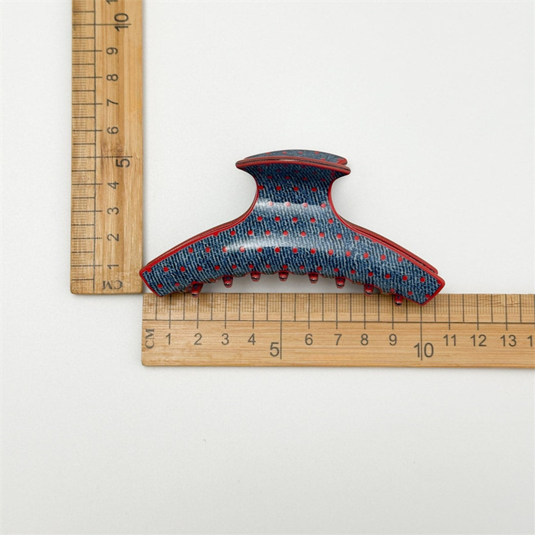Beau - Blue Sweet Dot Pattern Hair Clip
