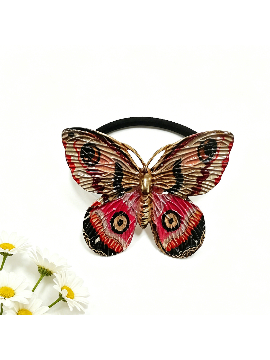 Gifty - Vintage Butterfly Alloy Ponytail Hair Tie