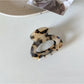 Beau - Hollowed Out Oval Shaped Claw Clip
