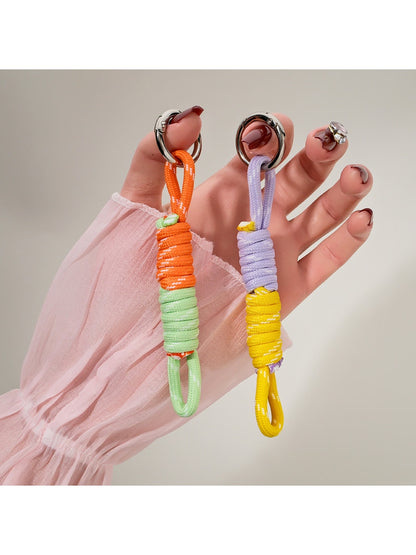 Keypus - Two Tone Rope Knot Bag Hanging Keychain