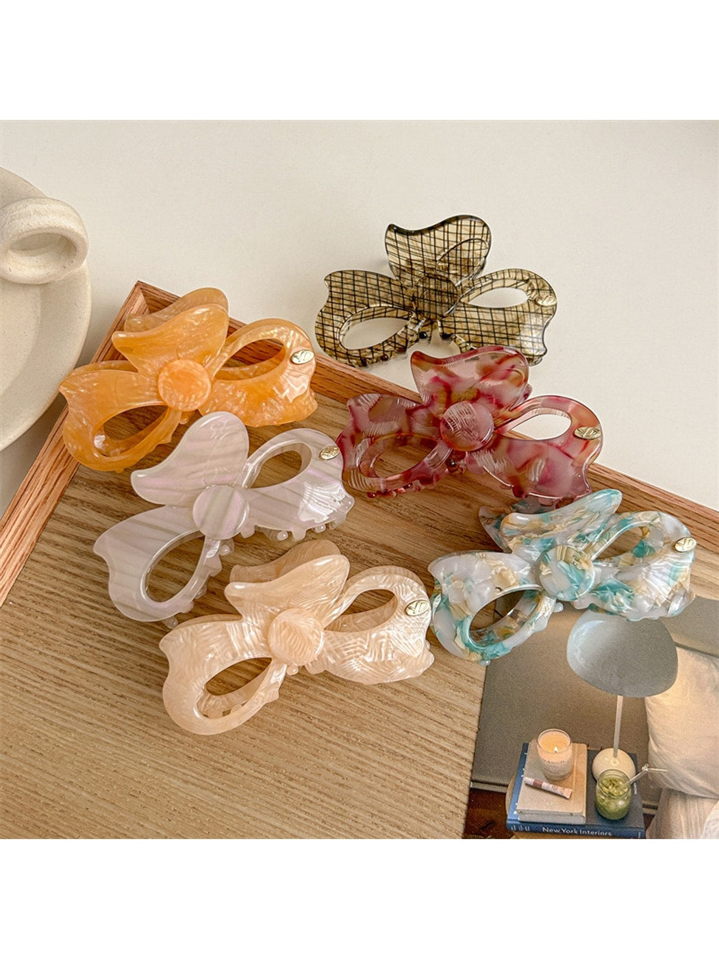 Beau - Sweet Style Bow Design Acetate Claw Clip