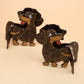 Beau - Black Cartoon Dog PVC Claw Clip